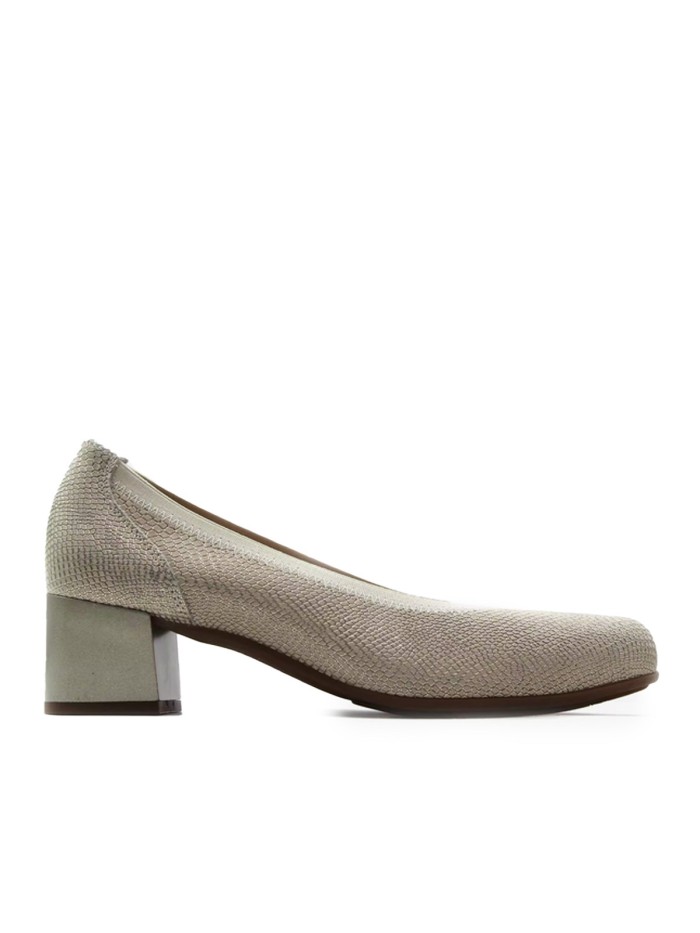 ZAPATO DE SALÓN CON TACÓN EN PIEL PITILLOS 11130 ORO