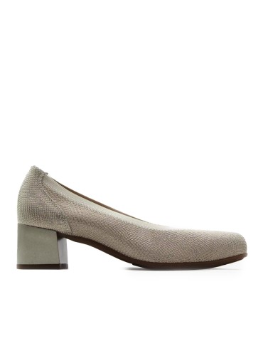 ZAPATO DE SALÓN CON TACÓN EN PIEL PITILLOS 11130 ORO