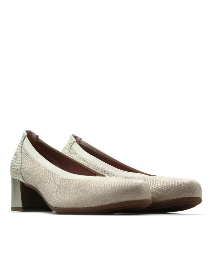 ZAPATO DE SALÓN CON TACÓN EN PIEL PITILLOS 11130 ORO