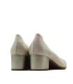 ZAPATO DE SALÓN CON TACÓN EN PIEL PITILLOS 11130 ORO