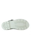 SANDALIA BLANCA DE PIEL CÓMODA CON TIRAS CRUZADAS PARA MUJER PITILLOS 2832