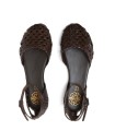 SANDALIA PLANTA EN PIEL ENREJADA PARA MUJER PORRONET ARIA 3202 MOKA