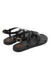 SANDALIA PLANA DE PIEL DE DEDO PARA MUJER PORRONET ABRIL 3206 NEGRO