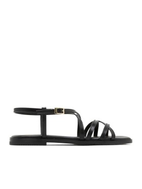SANDALIA PLANA DE TIRAS DE PIEL PARA MUJER PORRONET BONNIE 3221 NEGRO
