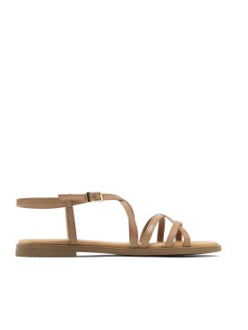 SANDALIA `PLANA DE PIEL CON TIRAS PARA MUJER PORRONET BONNIE 3221 TAUPE