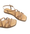 SANDALIA `PLANA DE PIEL CON TIRAS PARA MUJER PORRONET BONNIE 3221 TAUPE