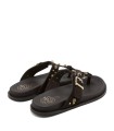 SANDALIA PLANA DE DEDO EN PIEL PARA MUJER PORRONET HARPER 3294 MOKA
