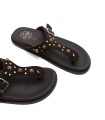 SANDALIA PLANA DE DEDO EN PIEL PARA MUJER PORRONET HARPER 3294 MOKA