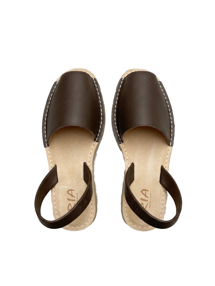 MENORQUINAS DE MUJER ACOLCHADAS RIA MENORCA 27500-S2 MARRÓN