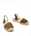 ALPARGATAS DE YUTE PLANAS PARA MUJER SALVI 165 MOKA
