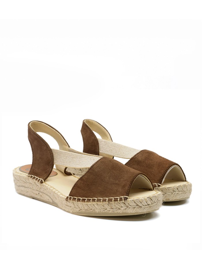 ALPARGATAS DE YUTE PLANAS PARA MUJER SALVI 165 MOKA