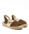 ALPARGATAS DE YUTE PLANAS PARA MUJER SALVI 165 MOKA