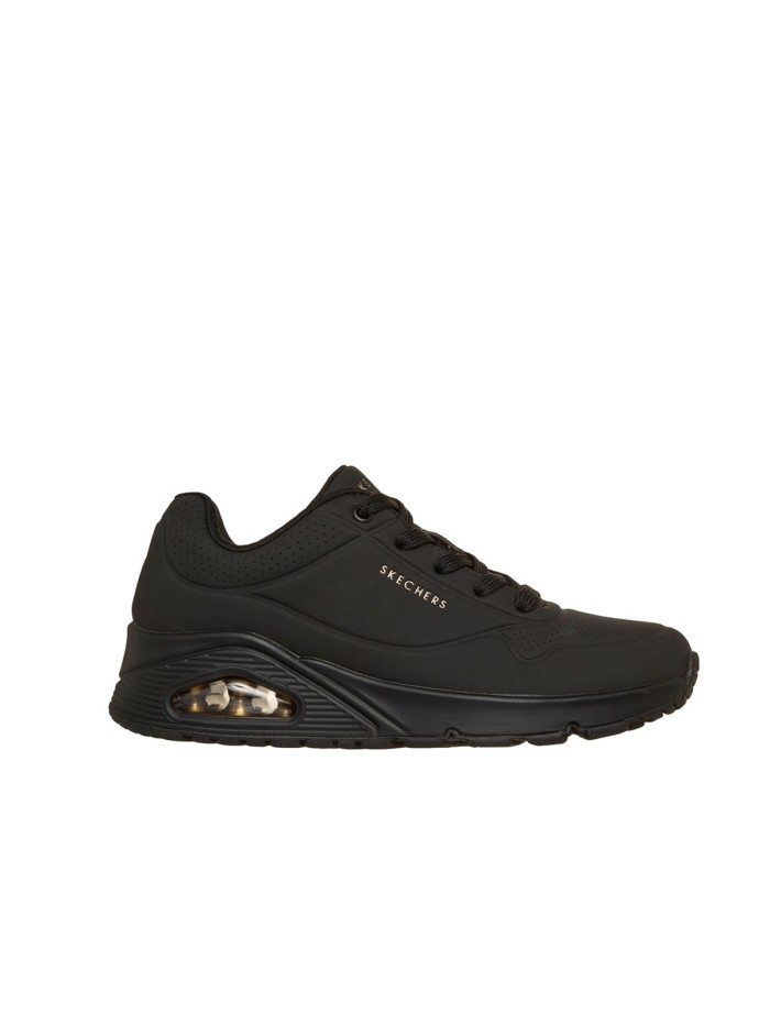 ZAPATILLAS CON CAMARA DE AIRE UNO - Stand on Air 73690 SKECHERS NEGRO