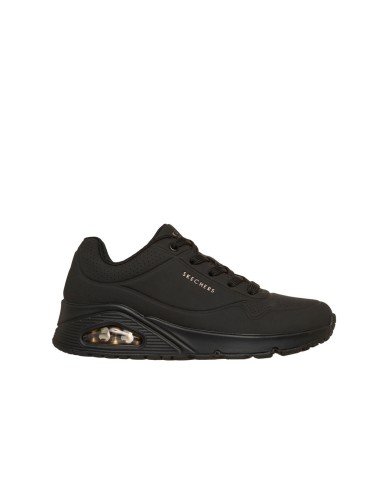 ZAPATILLAS CON CAMARA DE AIRE UNO - Stand on Air 73690 SKECHERS NEGRO