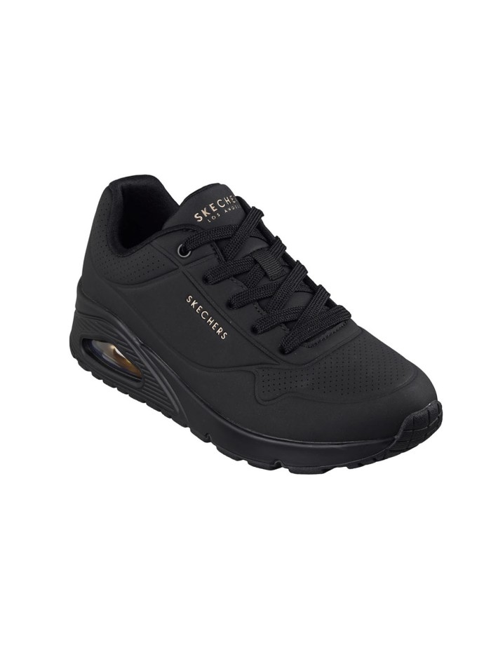 ZAPATILLAS CON CAMARA DE AIRE UNO - Stand on Air 73690 SKECHERS NEGRO