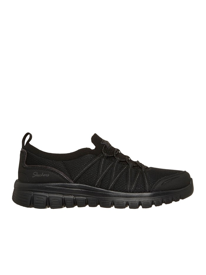 ZAPATILLAS CON CIERRE ELÁSTICO PARA MUJER SKECHERS Graceful - Purecrush 100888 NEGRO
