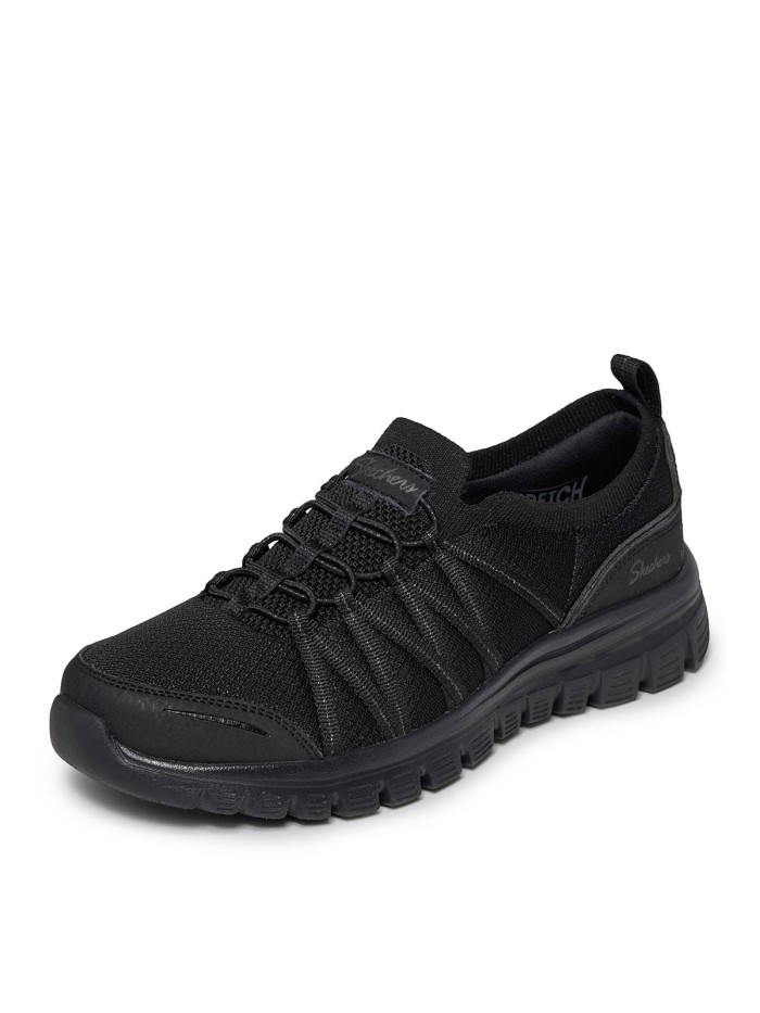 ZAPATILLAS CON CIERRE ELÁSTICO PARA MUJER SKECHERS Graceful - Purecrush 100888 NEGRO