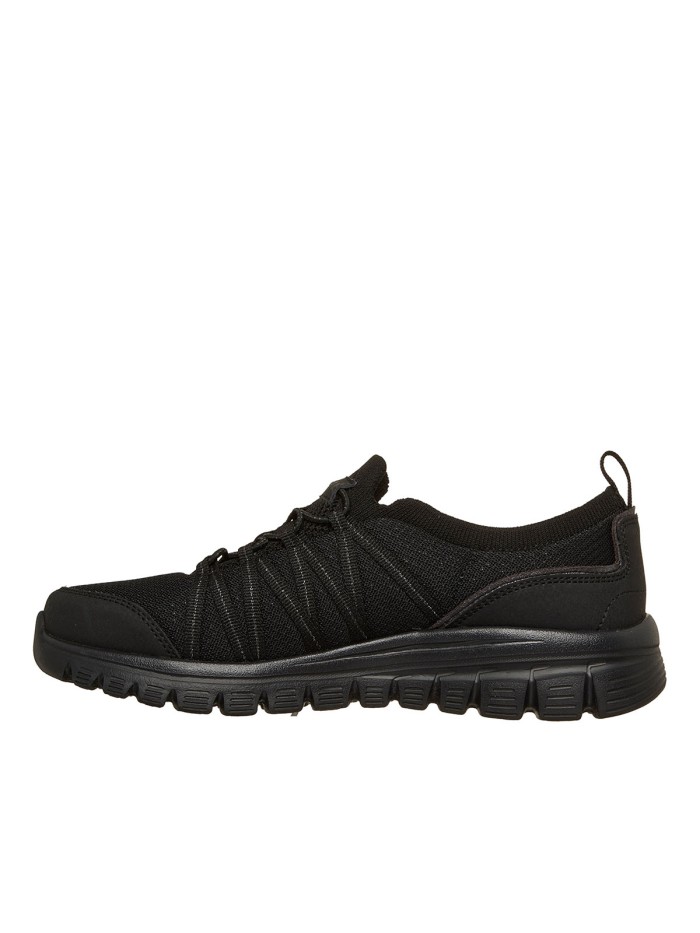 ZAPATILLAS CON CIERRE ELÁSTICO PARA MUJER SKECHERS Graceful - Purecrush 100888 NEGRO