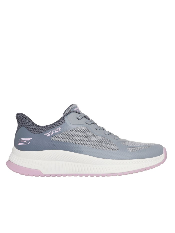 ZAPATILLAS DE MUJER Skechers Slip-ins: BOBS Squad 4 - Staple Look 117624 GRIS