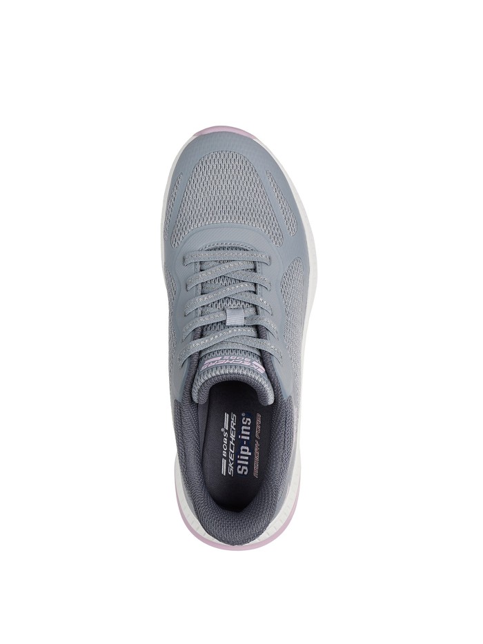 ZAPATILLAS DE MUJER Skechers Slip-ins: BOBS Squad 4 - Staple Look 117624 GRIS