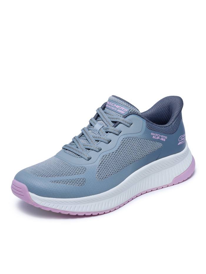 ZAPATILLAS DE MUJER Skechers Slip-ins: BOBS Squad 4 - Staple Look 117624 GRIS