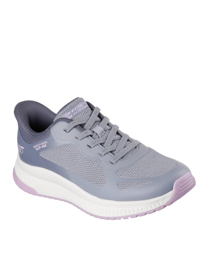 ZAPATILLAS DE MUJER Skechers Slip-ins: BOBS Squad 4 - Staple Look 117624 GRIS