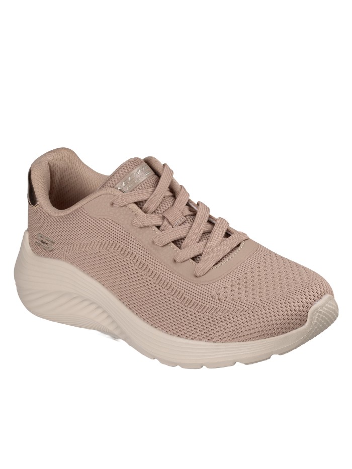 ZAPATILLAS CONFORT SKECHERS Bobs Squad Waves - Current Look 117679 TAUPE
