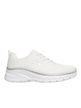 ZAPATILLAS DEPORTIVAS PARA MUJER BLANCAS SKECHERS Fashion Fit 2.0 WHITE_SILVER