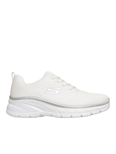 ZAPATILLAS DEPORTIVAS PARA MUJER BLANCAS SKECHERS Fashion Fit 2.0 WHITE_SILVER