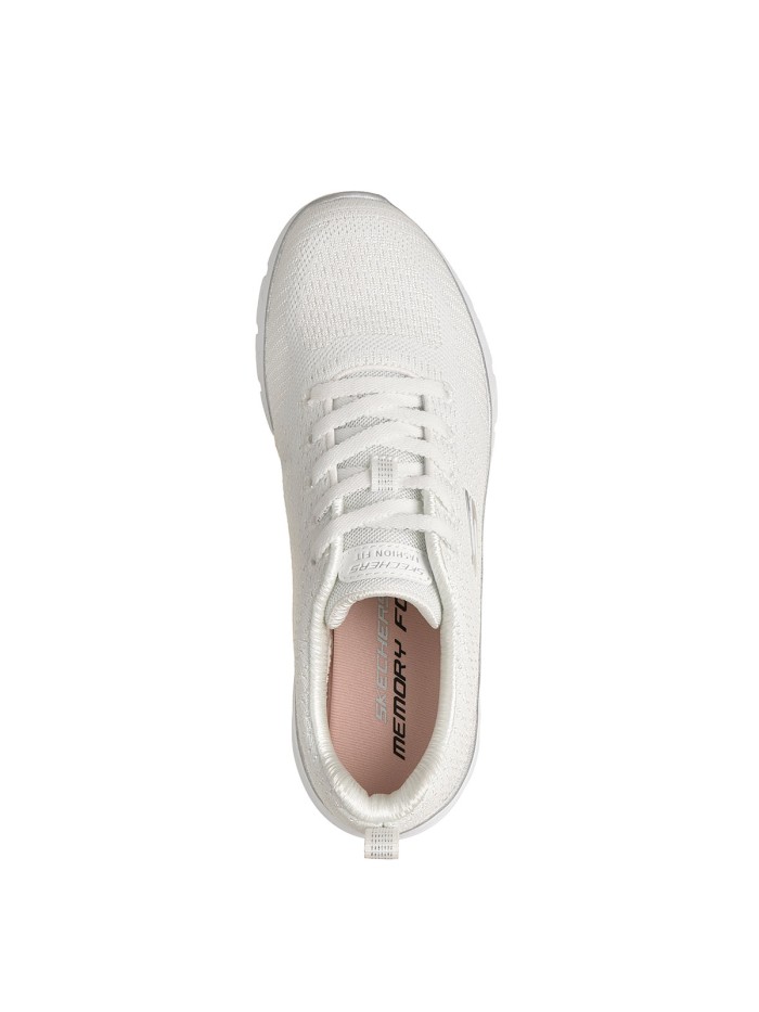 ZAPATILLAS DEPORTIVAS PARA MUJER BLANCAS SKECHERS Fashion Fit 2.0 WHITE_SILVER