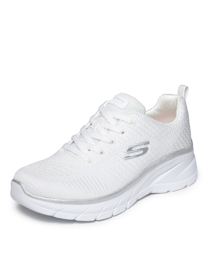 ZAPATILLAS DEPORTIVAS PARA MUJER BLANCAS SKECHERS Fashion Fit 2.0 WHITE_SILVER