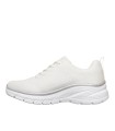 ZAPATILLAS DEPORTIVAS PARA MUJER BLANCAS SKECHERS Fashion Fit 2.0 WHITE_SILVER