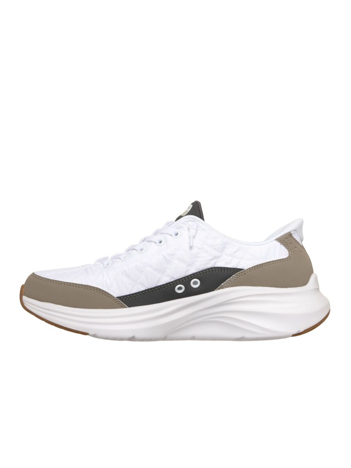 ZAPATILLAS CONFORT TOTAL Y ESTILO NEUTRO SLIP-INS: CONTOUR FOAM - COZY FIT SKECHERS BLANCO Y TAUPE
