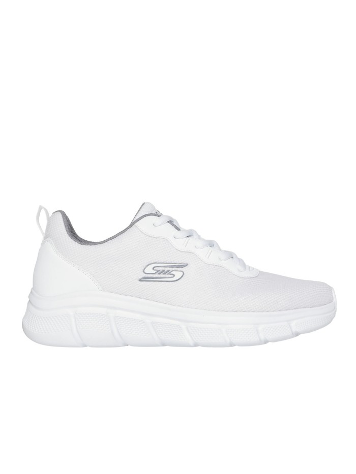 ZAPATILLAS VEGANAS DE HOMBRER Skechers BOBS Sport B Flex - Icy Edge 118109 BLANCO