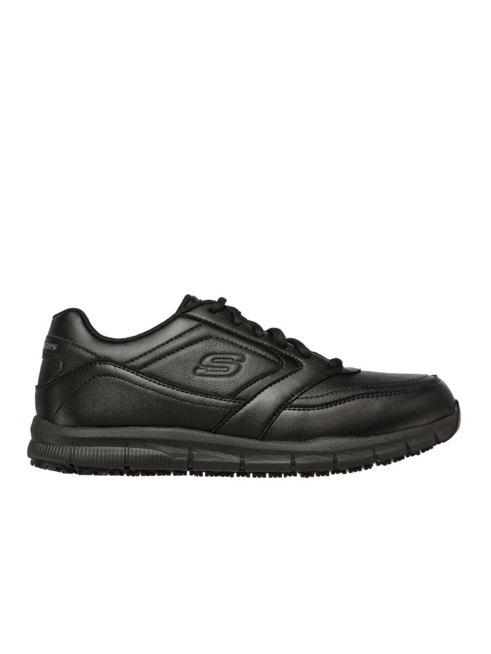 ZAPATILLAS ANTIDESLIZANTES SKECHERS Work Relaxed Fit: Nampa SR 77156EC NEGRO