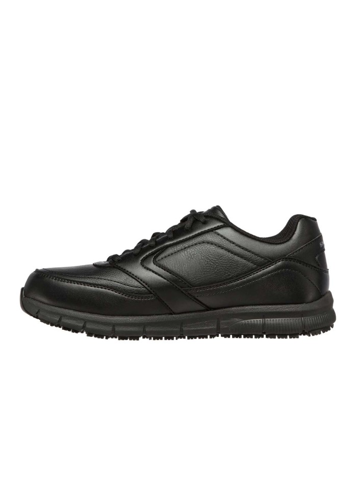 ZAPATILLAS ANTIDESLIZANTES SKECHERS Work Relaxed Fit: Nampa SR 77156EC NEGRO