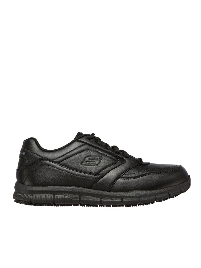 ZAPATILLAS ANTIDESLIZANTES SKECHERS Work Relaxed Fit: Nampa SR 77156EC NEGRO