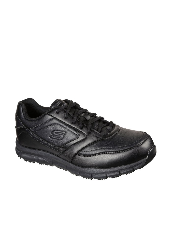 ZAPATILLAS ANTIDESLIZANTES SKECHERS Work Relaxed Fit: Nampa SR 77156EC NEGRO