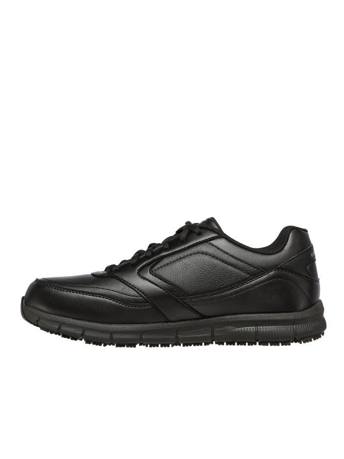 ZAPATILLAS ANTIDESLIZANTES SKECHERS Work Relaxed Fit: Nampa SR 77156EC NEGRO
