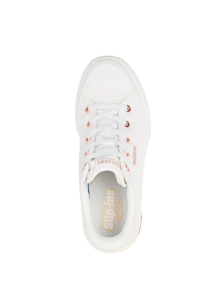 ZAPATILLAS DE LONA BLANCAS PARA MUJER SKECHERS Slip-ins: Arch Fit Arcade - See Ya There 177197