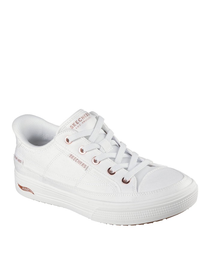 ZAPATILLAS DE LONA BLANCAS PARA MUJER SKECHERS Slip-ins: Arch Fit Arcade - See Ya There 177197