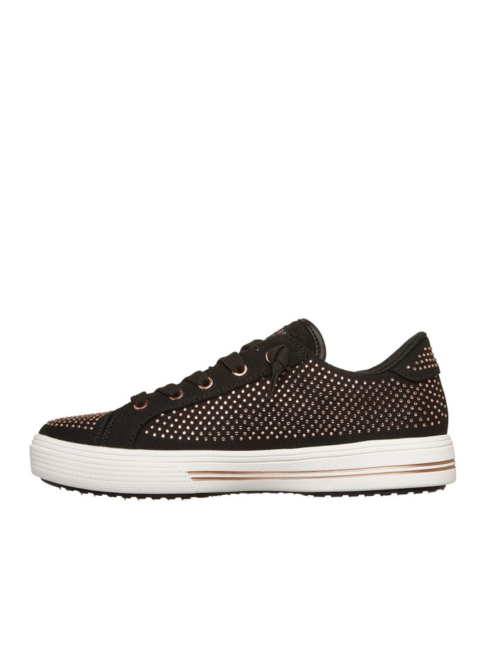ZAPATILLAS CON PEDRERÍA PARA MUJER SKECHERS Arch Fit Arcade - Gem Steps 177221 NEGRO