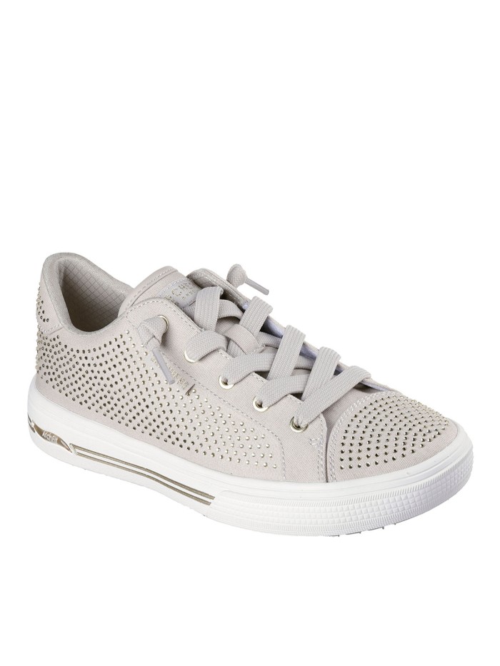 ZAPATILLAS CON PEDRERÍA PARA MUJER SKECHERS Arch Fit Arcade - Gem Steps 177221 TAUPE