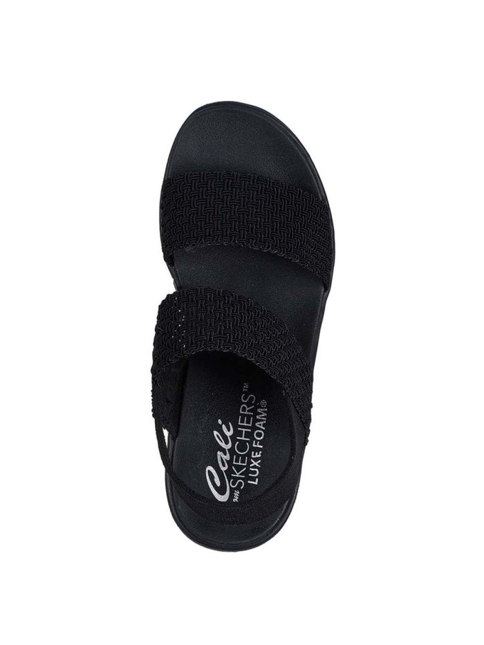 SANDALIAS DE TACÓN CONFORT PARA MUJER SKECHERS Cali Day 119413 NEGRO