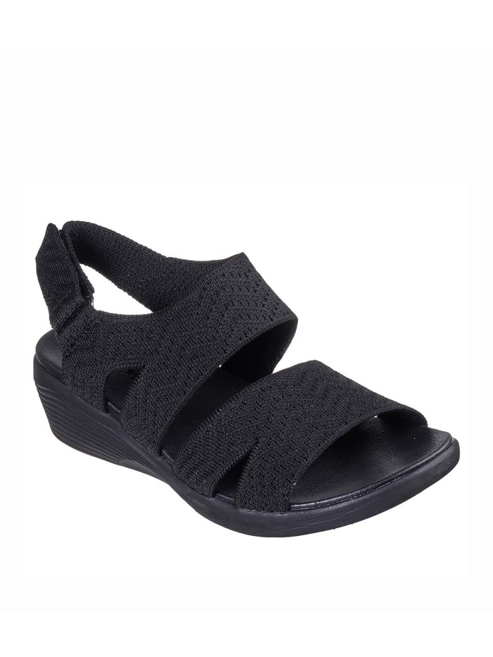 SANDALIAS CONFORT SKECHERS PARA MUJER ARYA - MODERN MUSE 163420 NEGRO