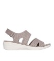 SANDALIAS ELÁSTICAS DE MUJER SKECHERS Arya - Modern Muse 163420 TAUPE