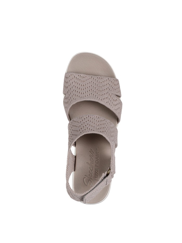 SANDALIAS ELÁSTICAS DE MUJER SKECHERS Arya - Modern Muse 163420 TAUPE