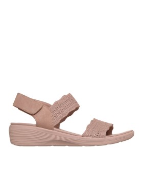 SANDALIAS ELÁSTICAS CON VELCRO PARA MUJER SKECHERS Arya Favorite Finds Blush 119559 ROSA