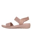 SANDALIAS ELÁSTICAS CON VELCRO PARA MUJER SKECHERS Arya Favorite Finds Blush 119559 ROSA