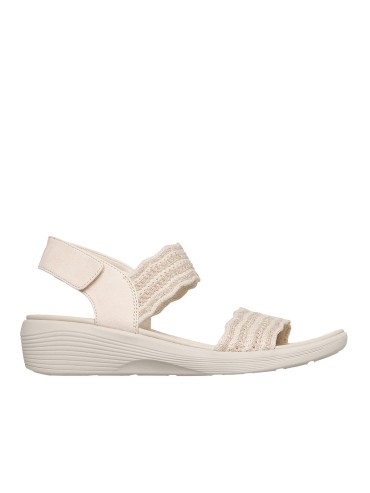 SANDALIAS ELÁSTICAS CON VELCRO PARA MUJER SKECHERS Arya Favorite Finds Blush 119559 BEIGE